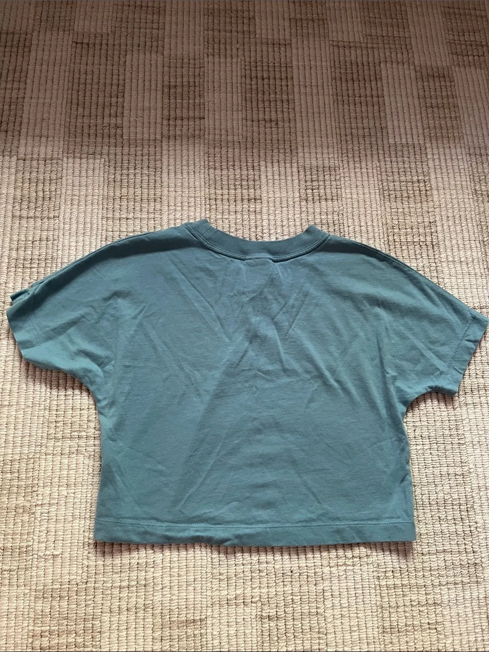 Nike Slate Blue Cropped Logo Tee